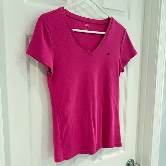 Tommy Hilfiger & Jones Sport Short Sleeve Tee Shirt Set Women M & L Purple Pink - Picture 4 of 15